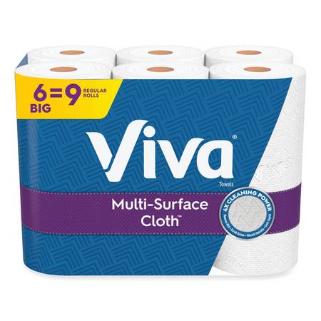 VIVA Choose-A-Sheet Perforated Roll Paper Towels, 1 Ply, 83 Sheets, White, 24 PK 46708